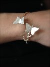 " Silver Fjärilar" armband/ristat