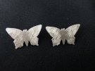 "Silver Fjärilar" örhängen stift/ristade